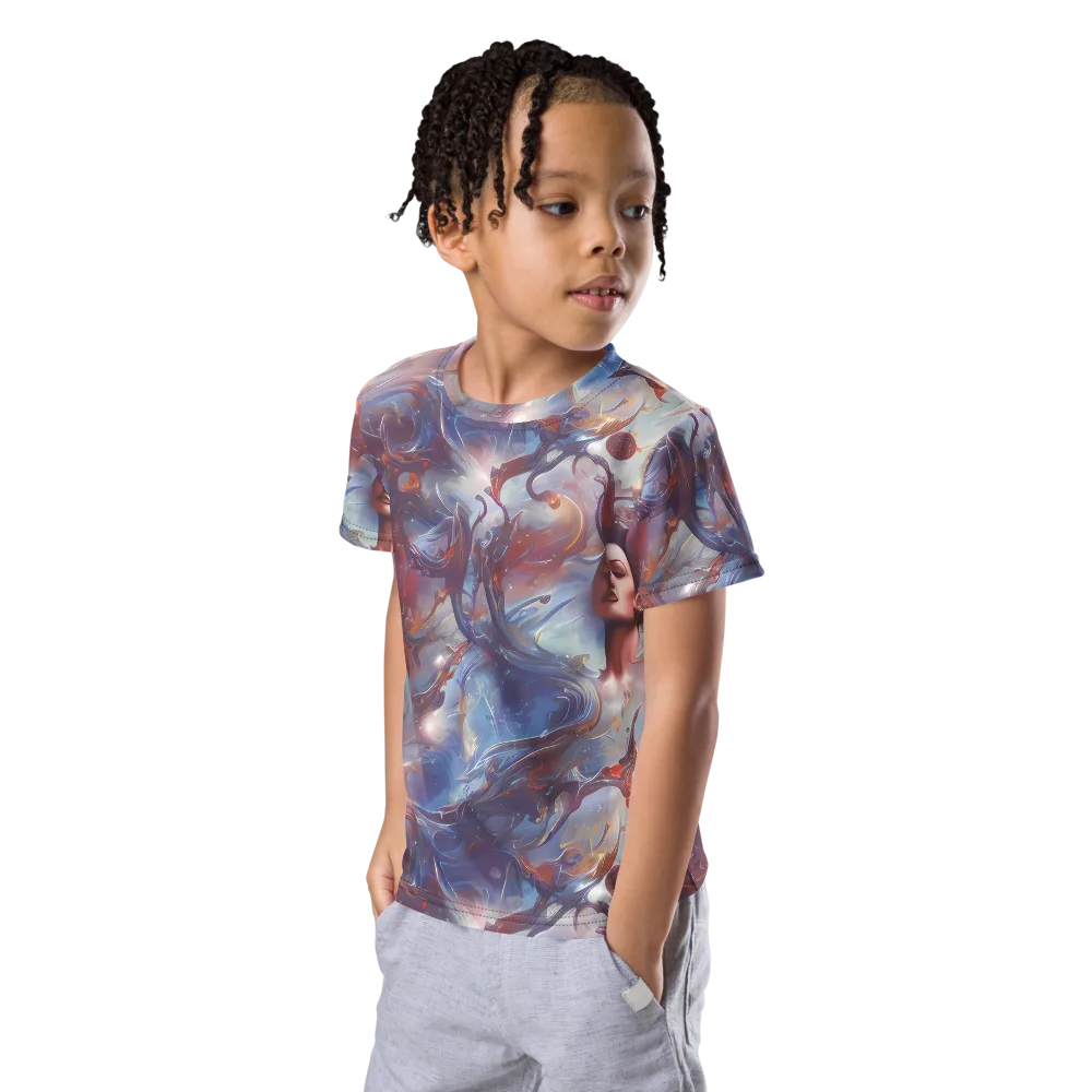 Dreamweaver on Kids Crew Neck T-Shirt — Left Front