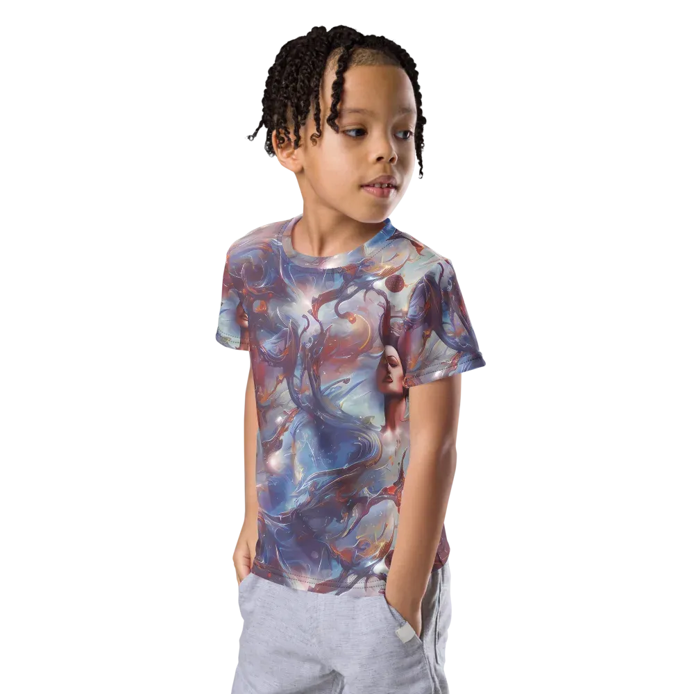 Dreamweaver on Kids Crew Neck T-Shirt — Left Front
