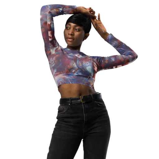 Dreamweaver on a Long Sleeve Crop Top