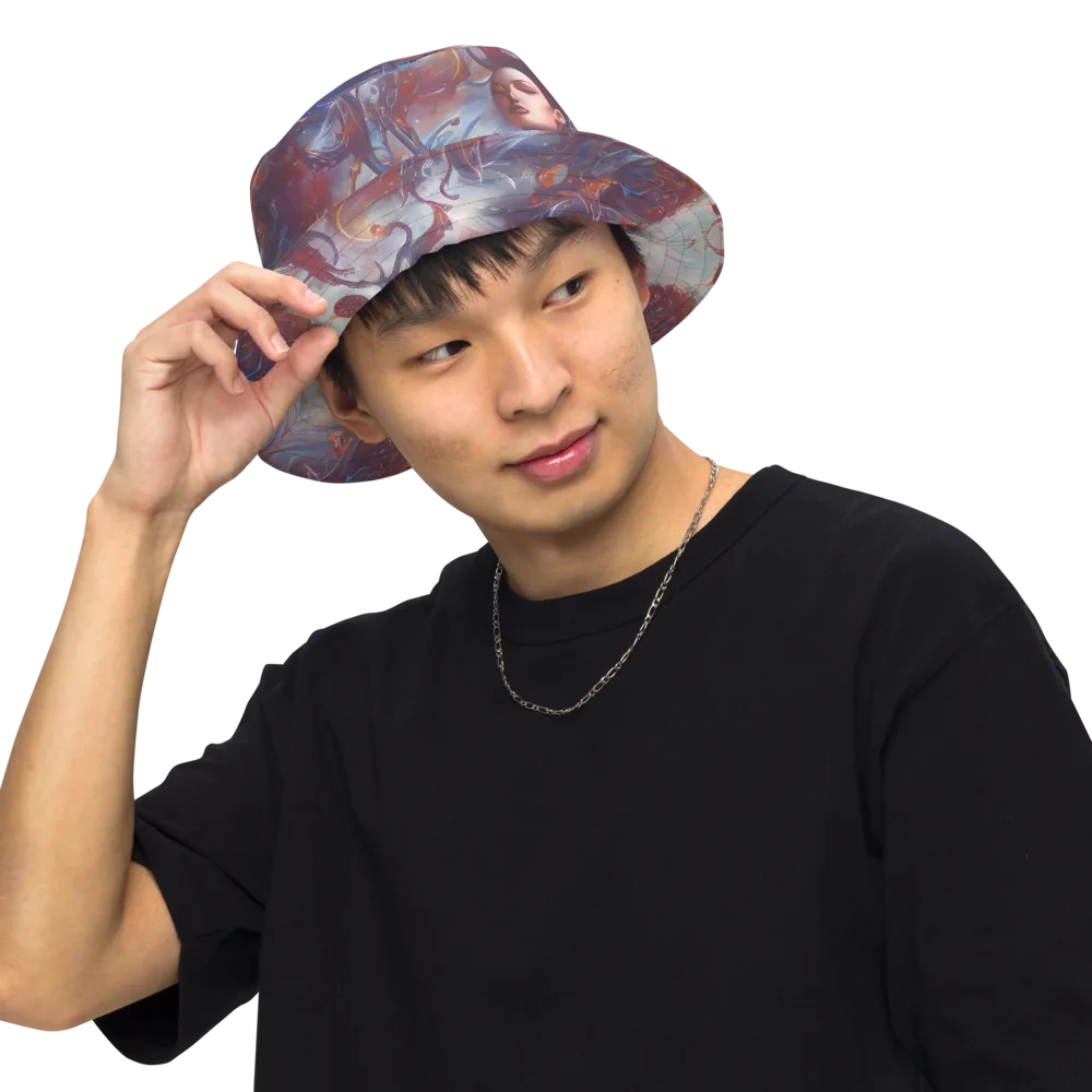 Dreamweaver on Reversible Bucket Hat — Front Inside