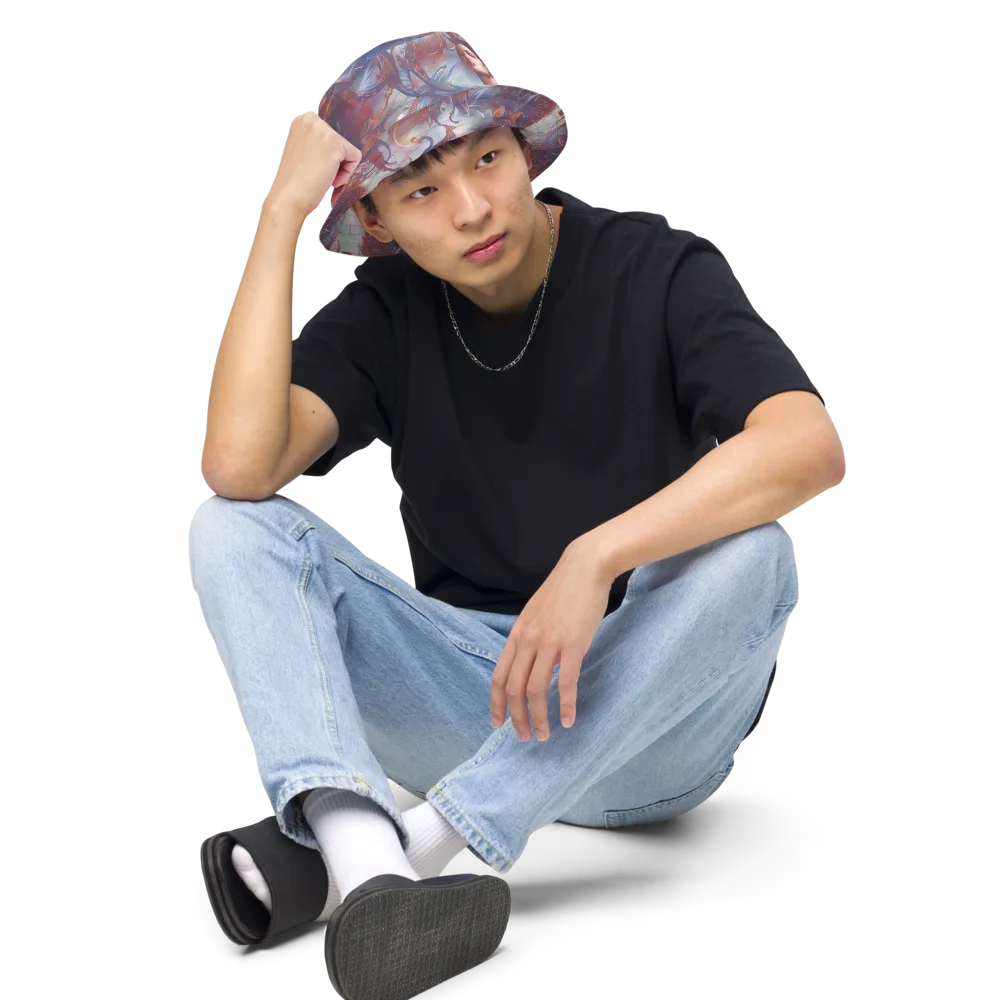 Dreamweaver on Reversible Bucket Hat — Front 2 Inside