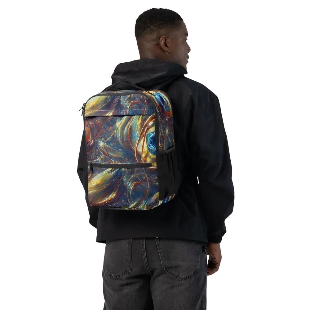 Celestial Vortex on Utility Backpack — Back
