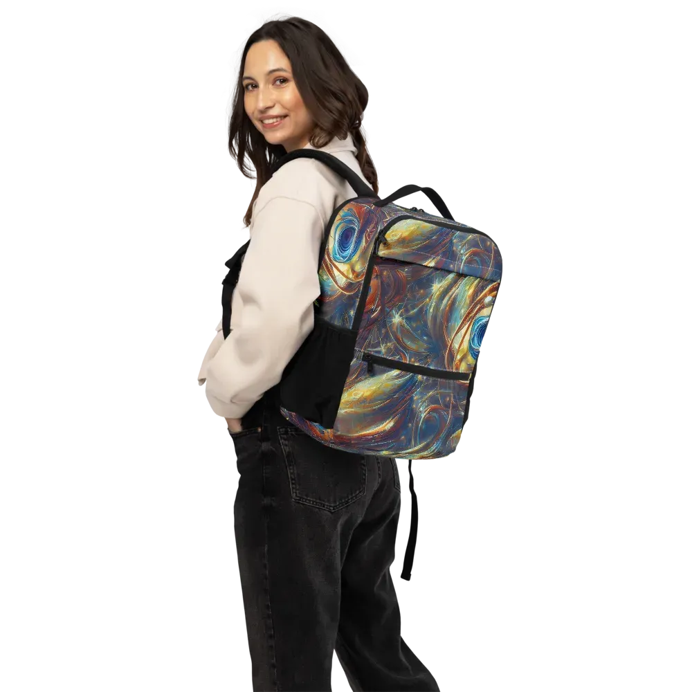 Celestial Vortex on Utility Backpack — Back