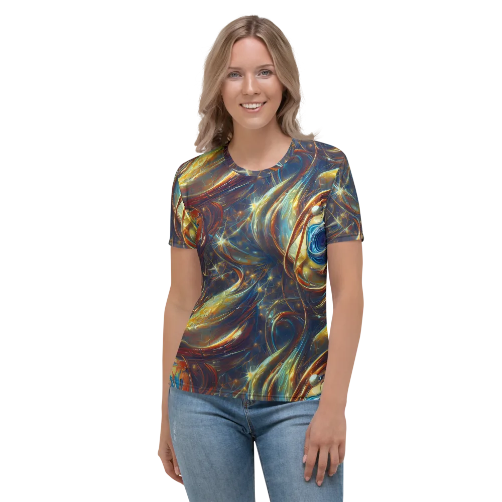 Celestial Vortex on Women's Crew Neck T-Shirt — Front