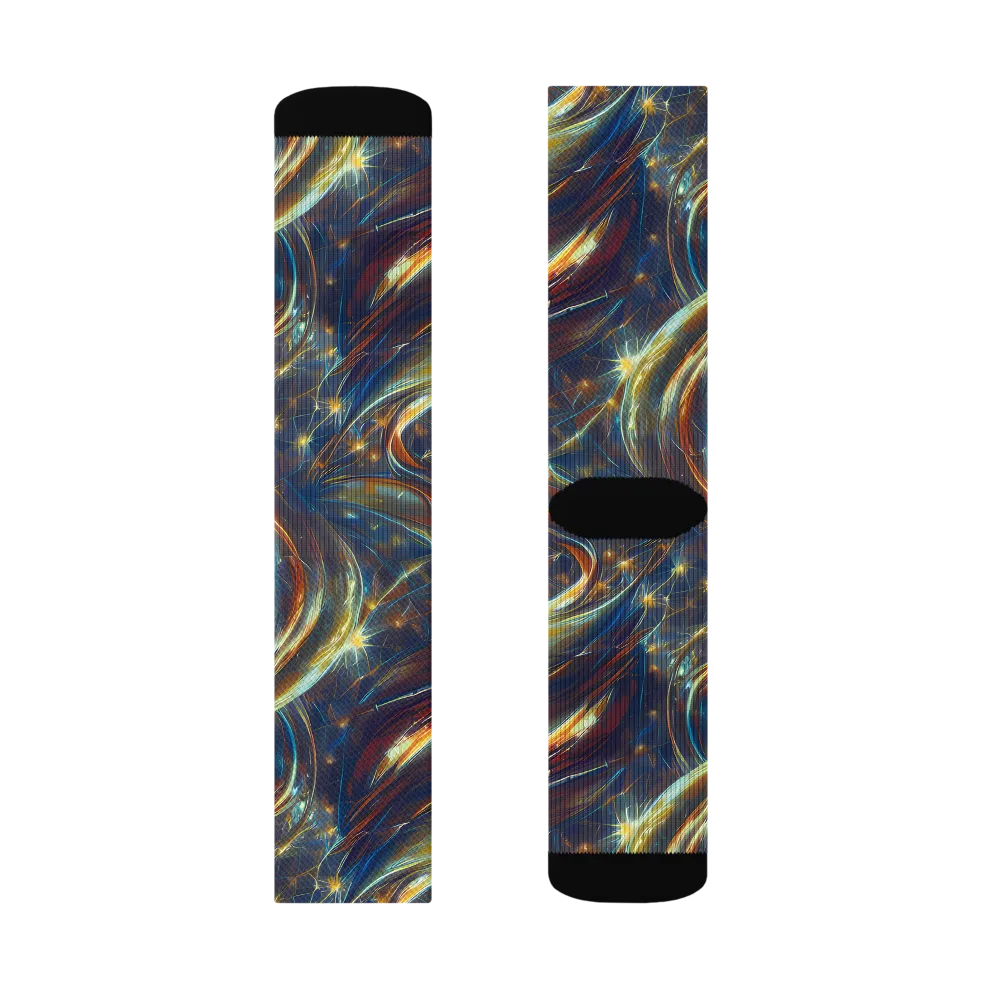 Celestial Vortex on Socks — Left Sock