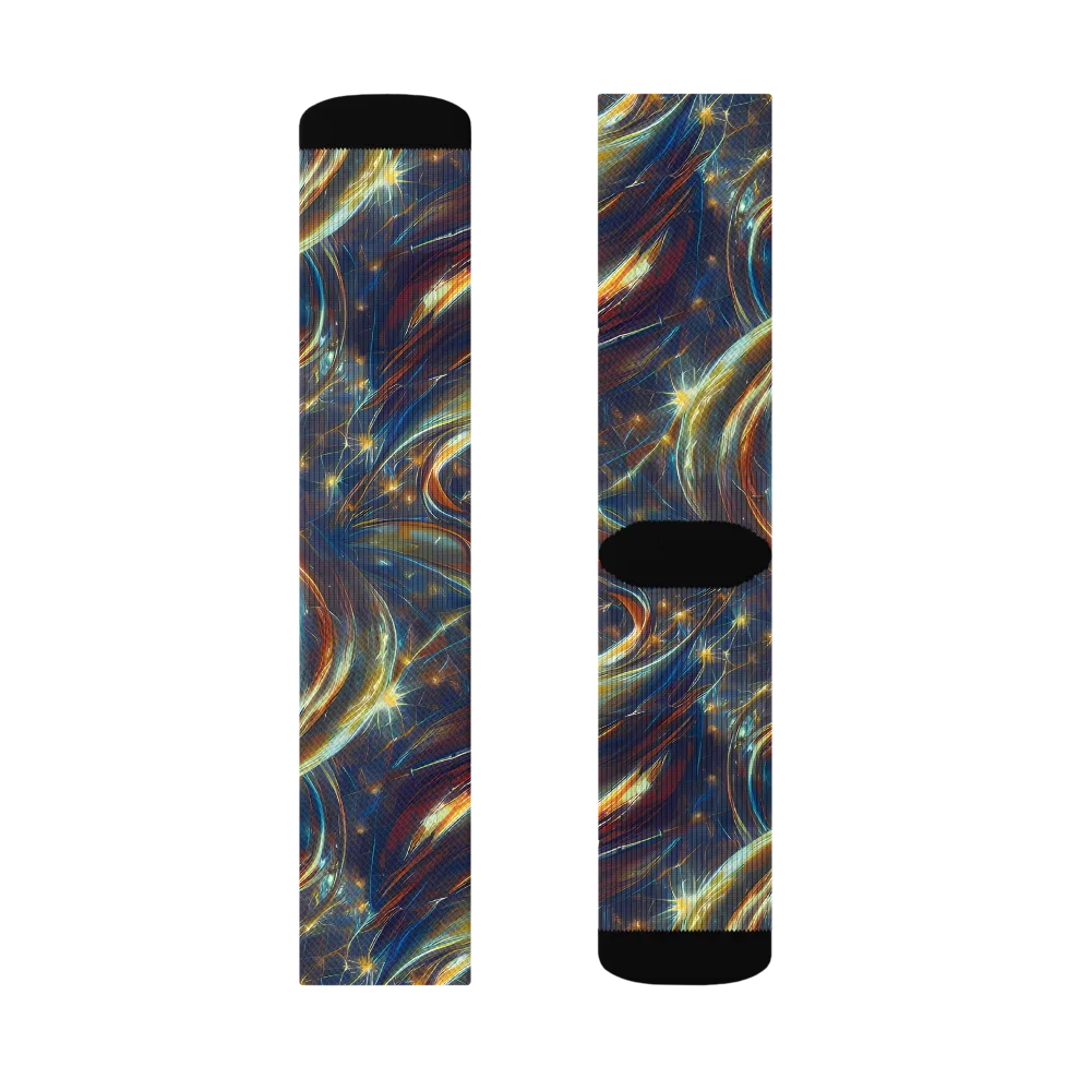 Celestial Vortex on Socks — Right Sock