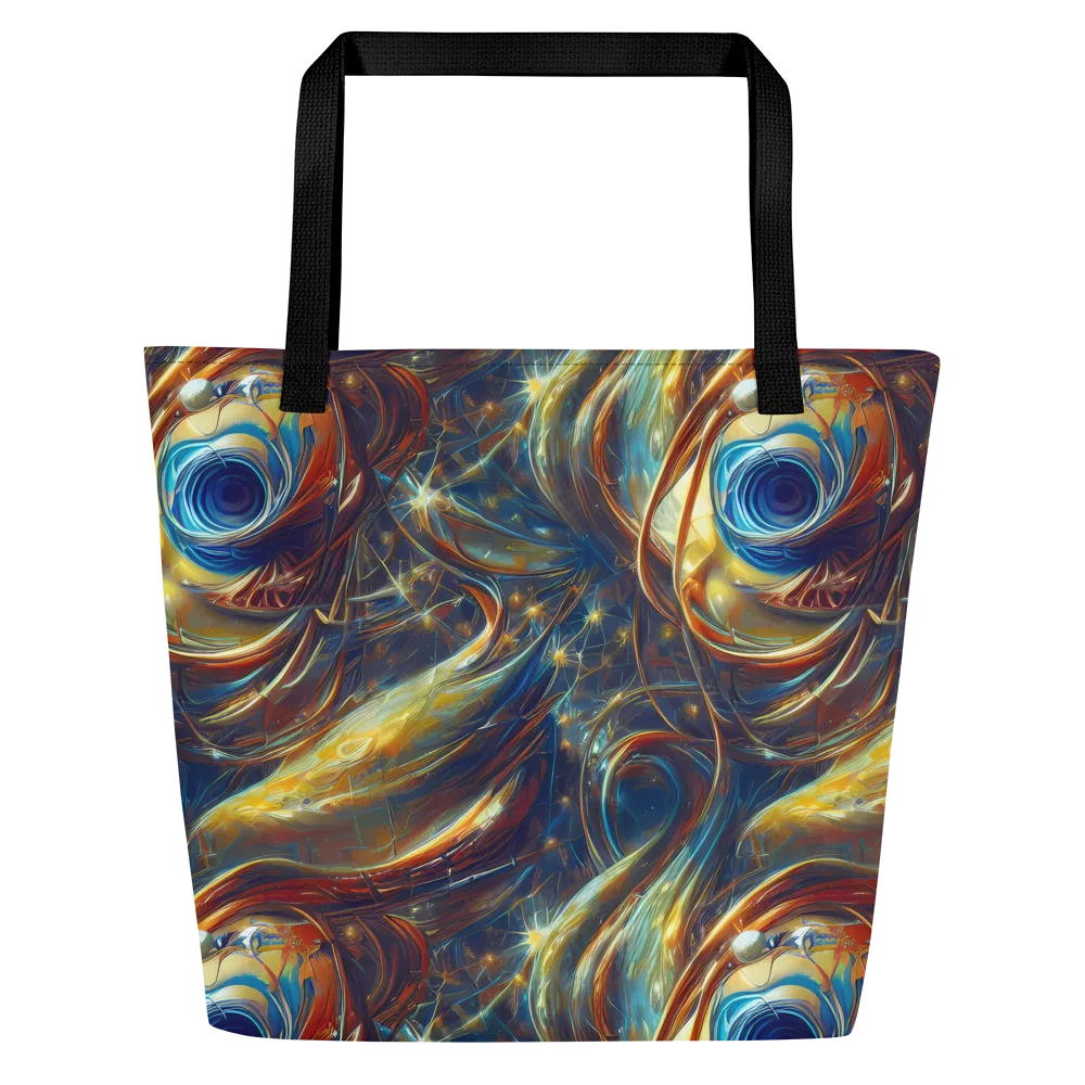Celestial Vortex on Large Tote Bag W/ Pocket — Front
