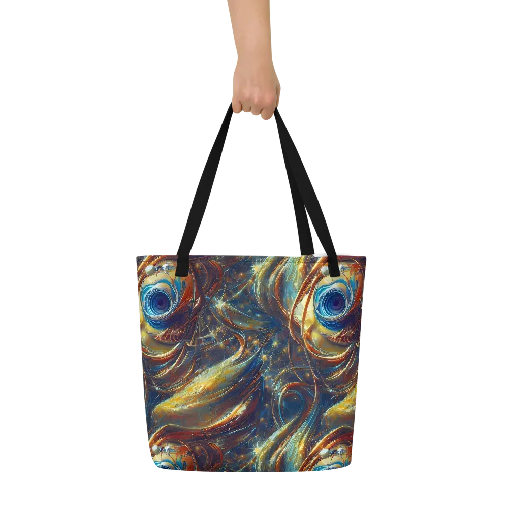 Celestial Vortex on Large Tote Bag W/ Pocket — Front