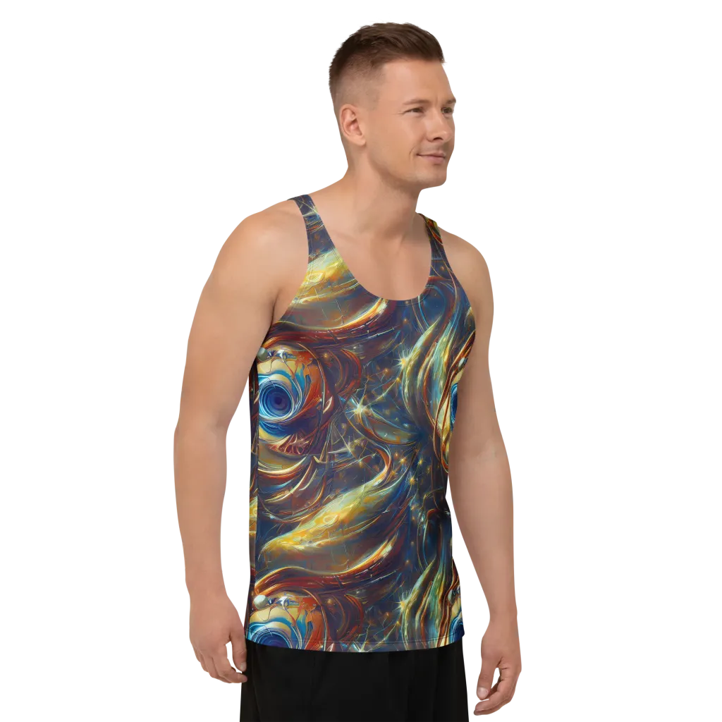 Celestial Vortex on Men's Tank Top — Right Front
