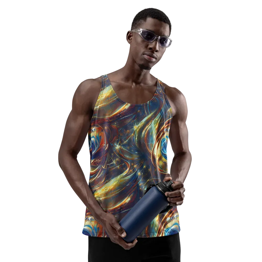 Celestial Vortex on Men's Tank Top — Front