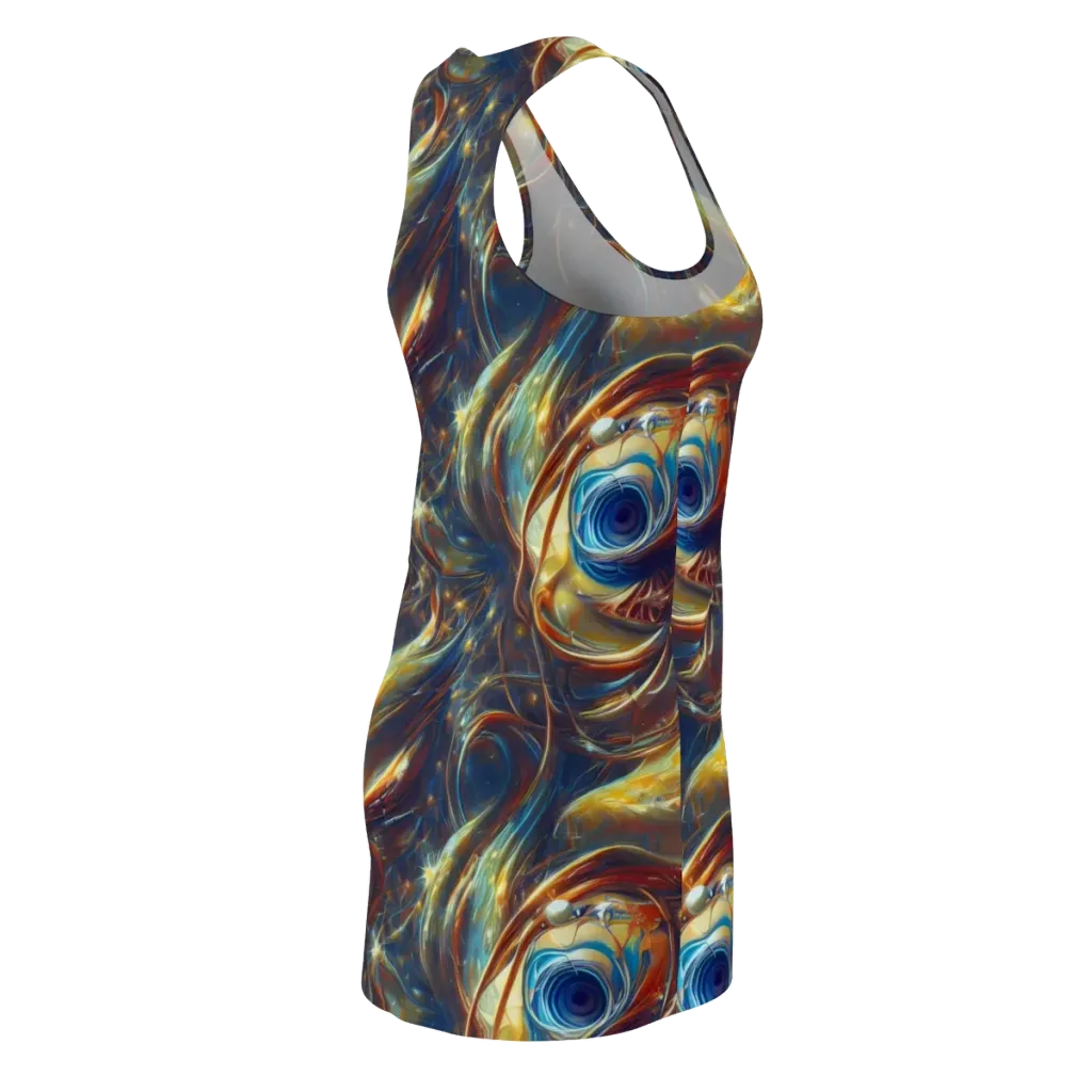 Celestial Vortex on Racerback Dress — Back Side