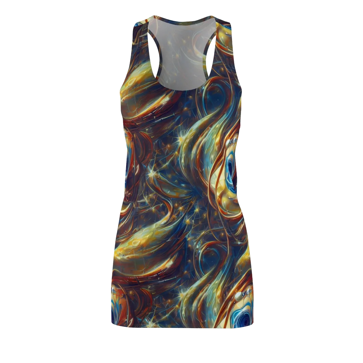 Celestial Vortex on Racerback Dress — Front