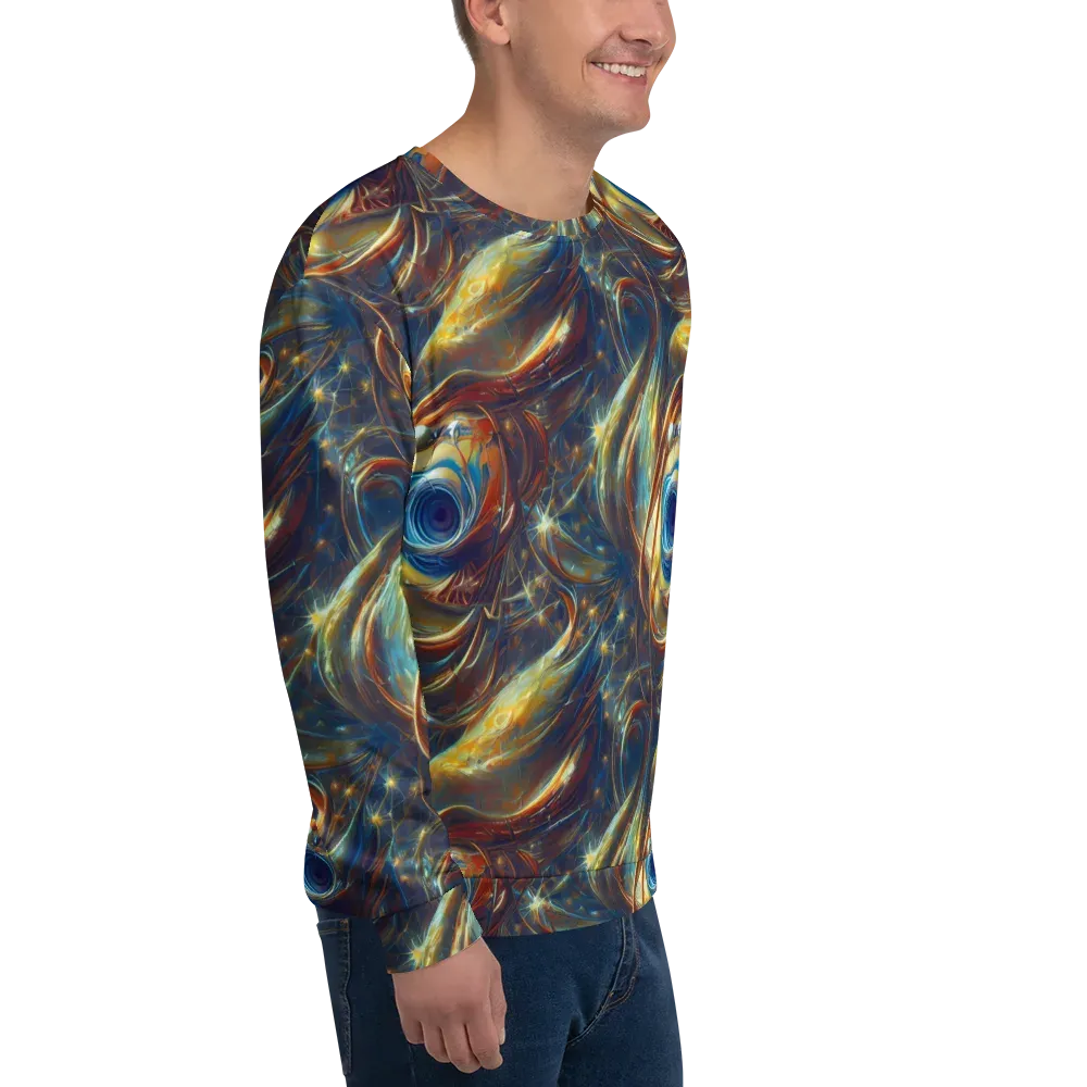Celestial Vortex on Sweatshirt — Right Front
