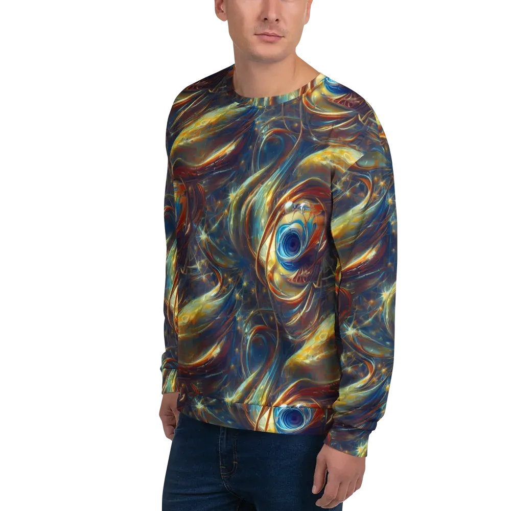 Celestial Vortex on Sweatshirt — Left Front