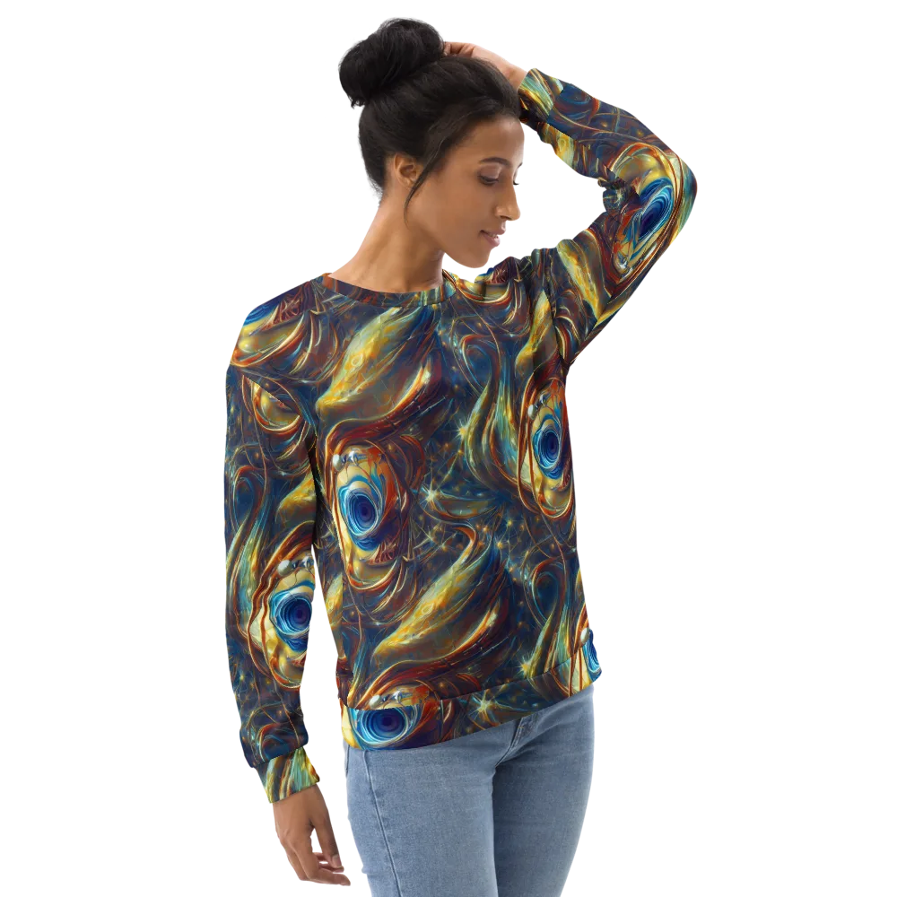 Celestial Vortex on Sweatshirt — Right Front