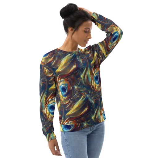 Celestial Vortex on a Sweatshirt