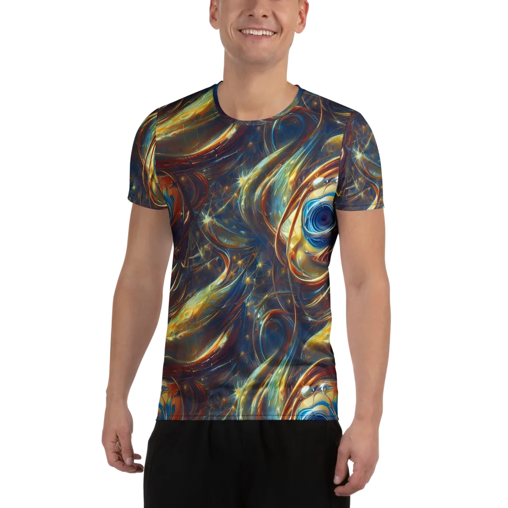 Celestial Vortex on Men's Athletic T-Shirt — Front