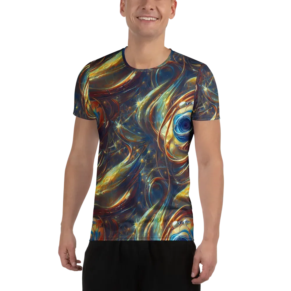 Celestial Vortex on Men's Athletic T-Shirt — Front