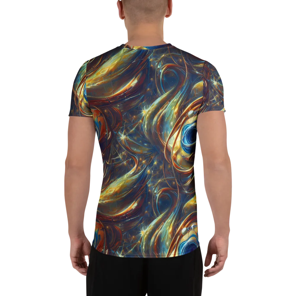 Celestial Vortex on Men's Athletic T-Shirt — Back