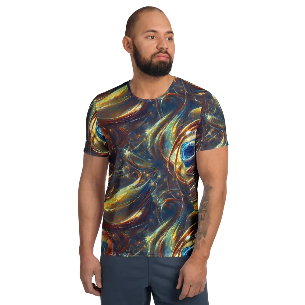 Celestial Vortex on Men's Athletic T-Shirt — Front