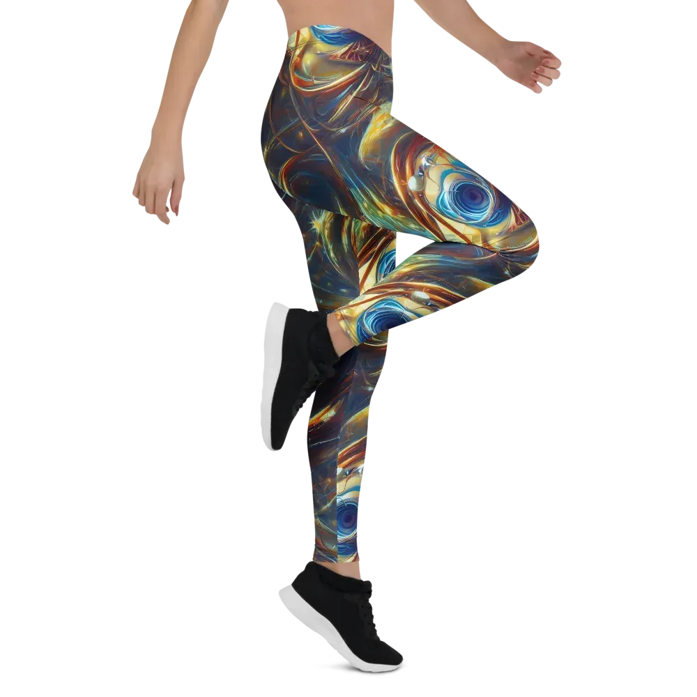 Celestial Vortex on Leggings — Right