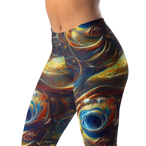 Celestial Vortex on a Leggings