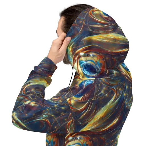 Celestial Vortex on a Hoodie
