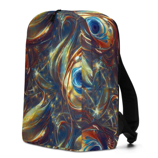 Celestial Vortex on a Minimalist Backpack