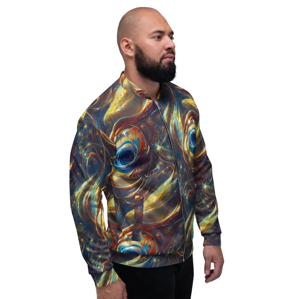 Celestial Vortex on Bomber Jacket — Right