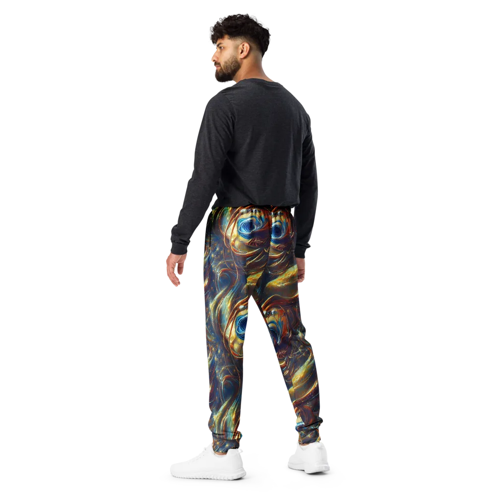 Celestial Vortex on Men's Joggers — Back