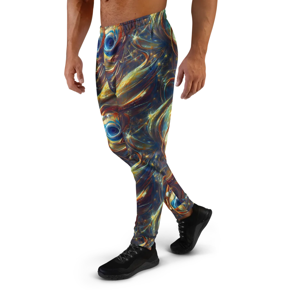 Celestial Vortex on Men's Joggers — Left