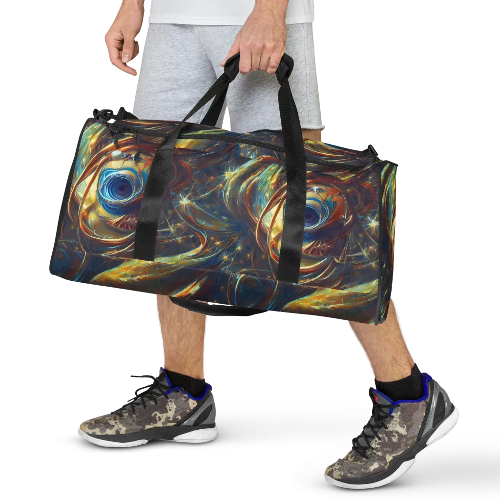 Celestial Vortex on Duffle Bag — Front