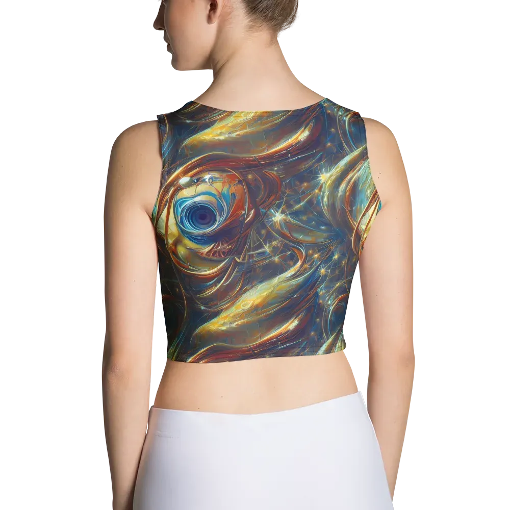 Celestial Vortex on Crop Top — Back