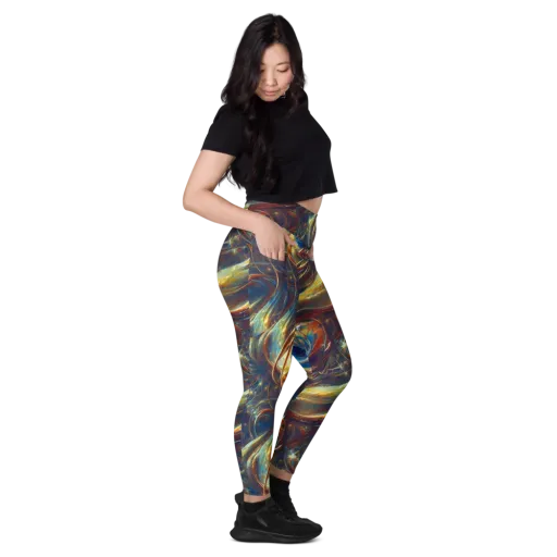 Celestial Vortex on a Leggings with Pockets