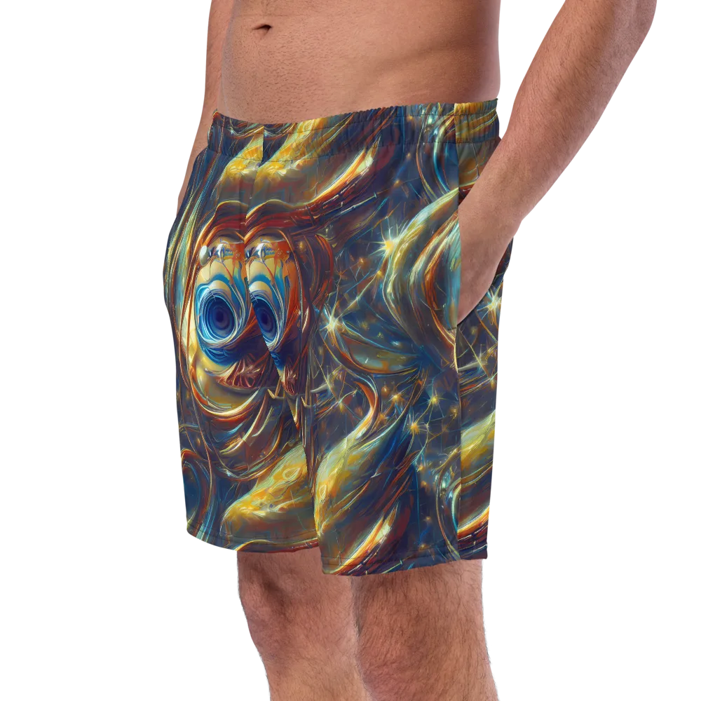 Celestial Vortex on Swim Trunks — Left Front