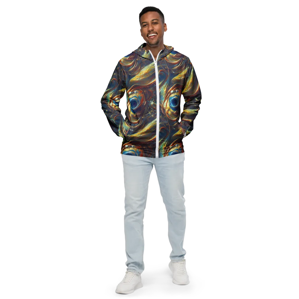 Celestial Vortex on Men's Windbreaker — Front