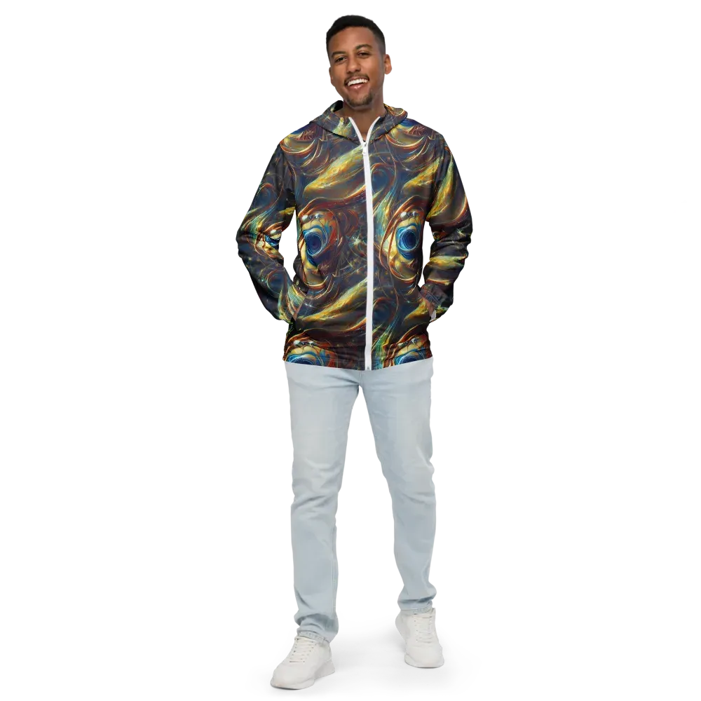 Celestial Vortex on Men's Windbreaker — Front