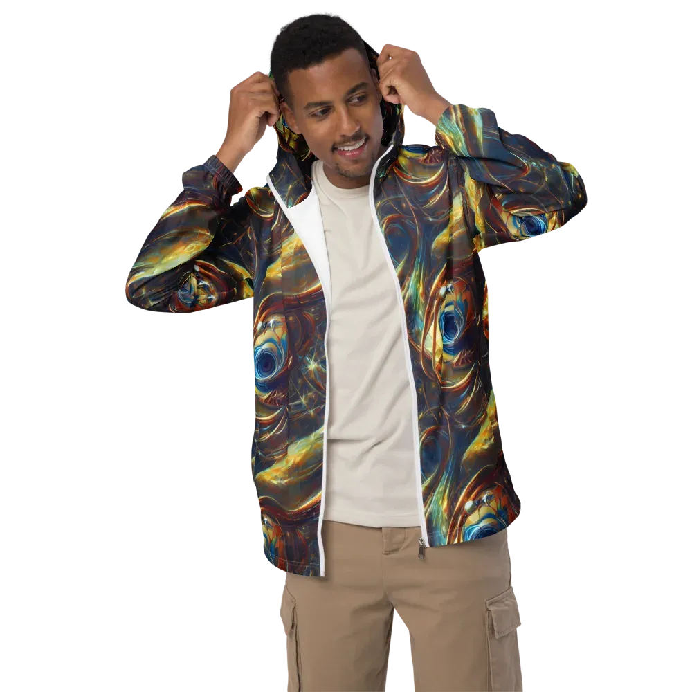 Celestial Vortex on Men's Windbreaker — Front