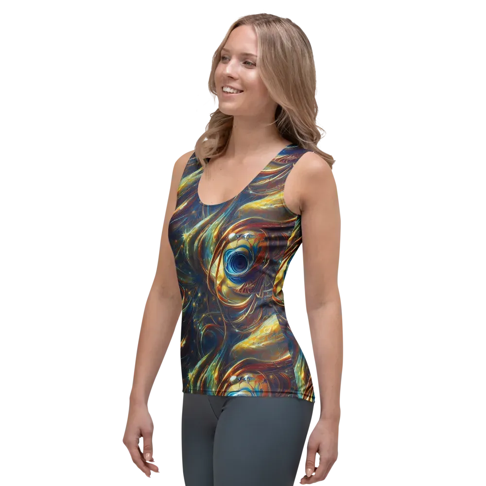 Celestial Vortex on Women's Tank Top — Left Front