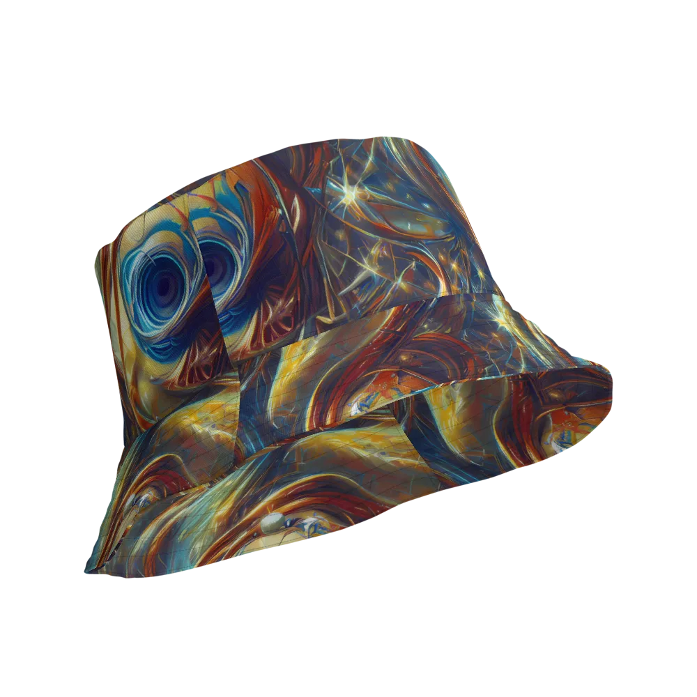Celestial Vortex on Reversible Bucket Hat — Product details Outside