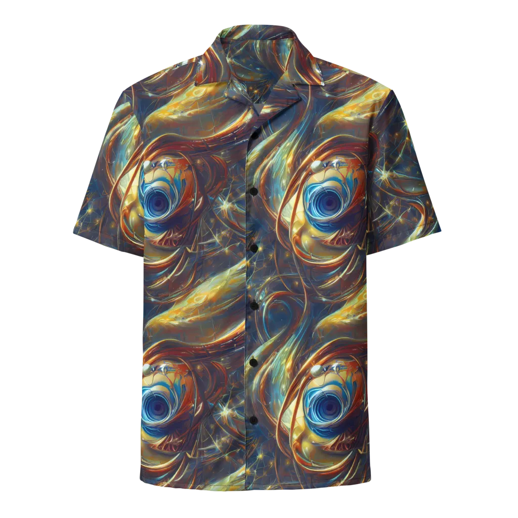 Celestial Vortex on Button Shirt — Front