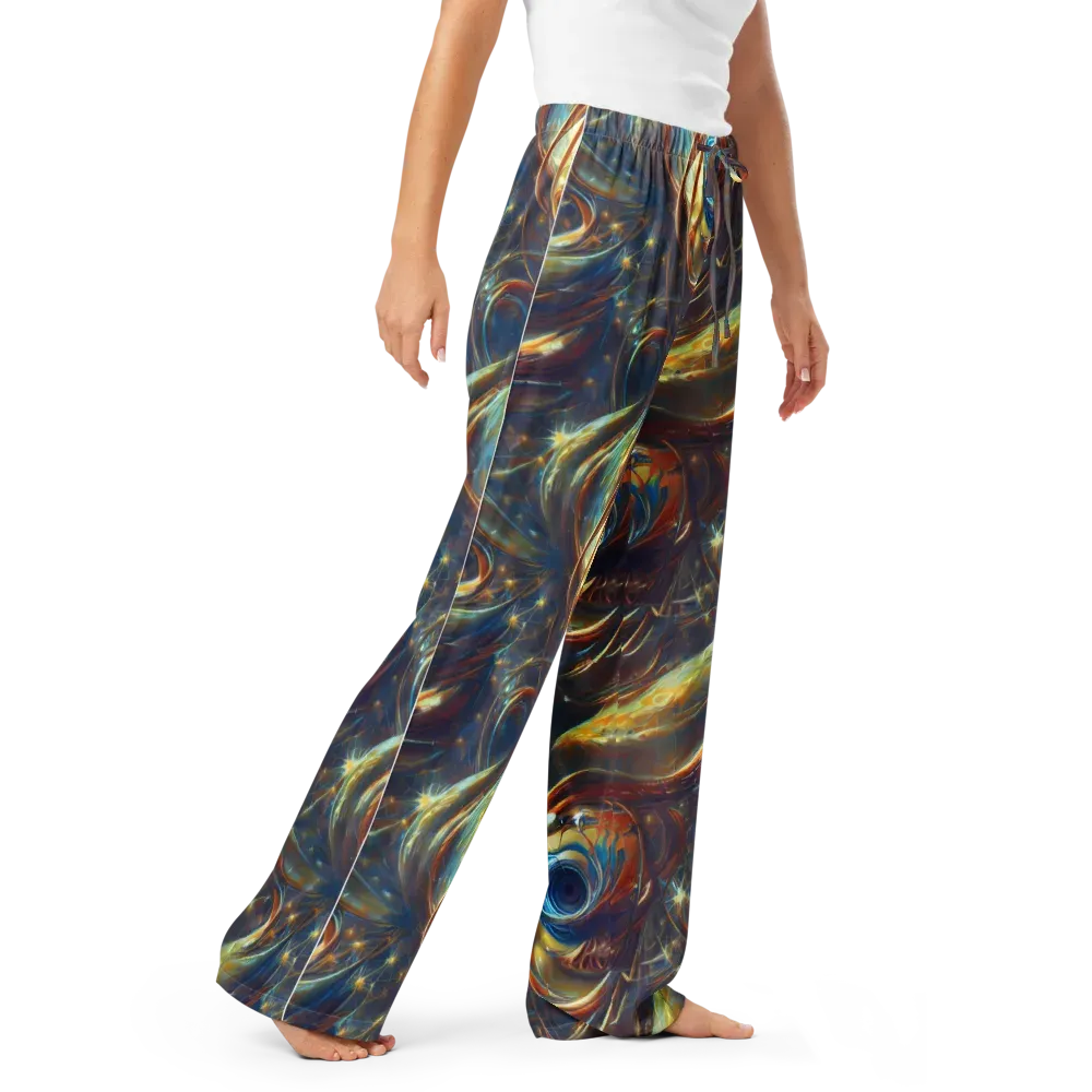 Celestial Vortex on Women's Pajama Pants — Right Front