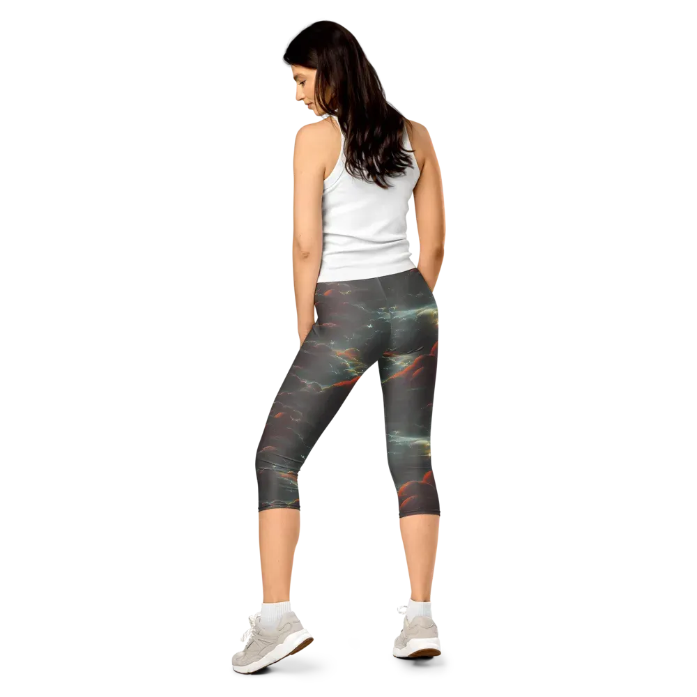 Stellar Highlands on Capri Leggings — Back
