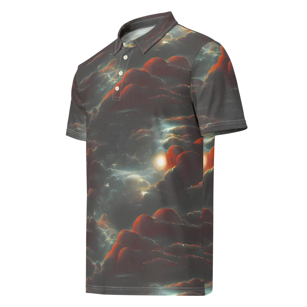 Stellar Highlands on Men's Slim Fit Polo Shirt — Left Front