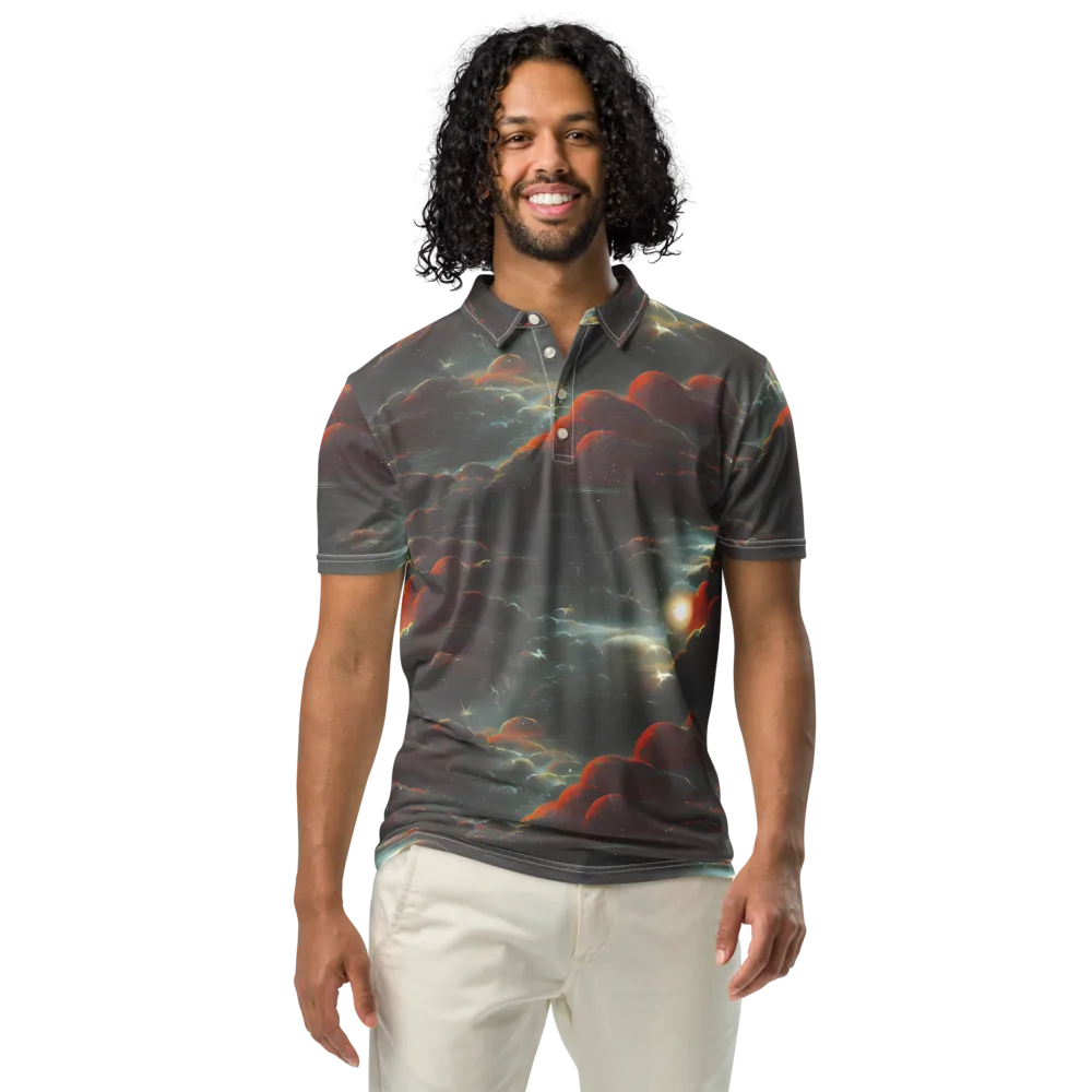 Stellar Highlands on Men's Slim Fit Polo Shirt — Front