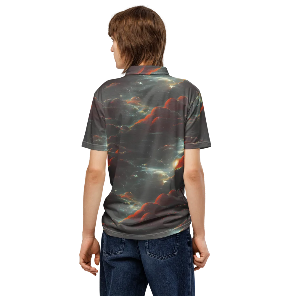 Stellar Highlands on Men's Slim Fit Polo Shirt — Back
