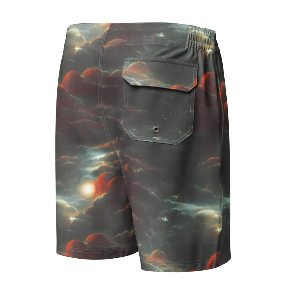 Stellar Highlands on Men's Board Shorts — Back