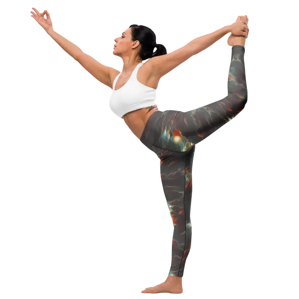 Stellar Highlands on Yoga Leggings — Left