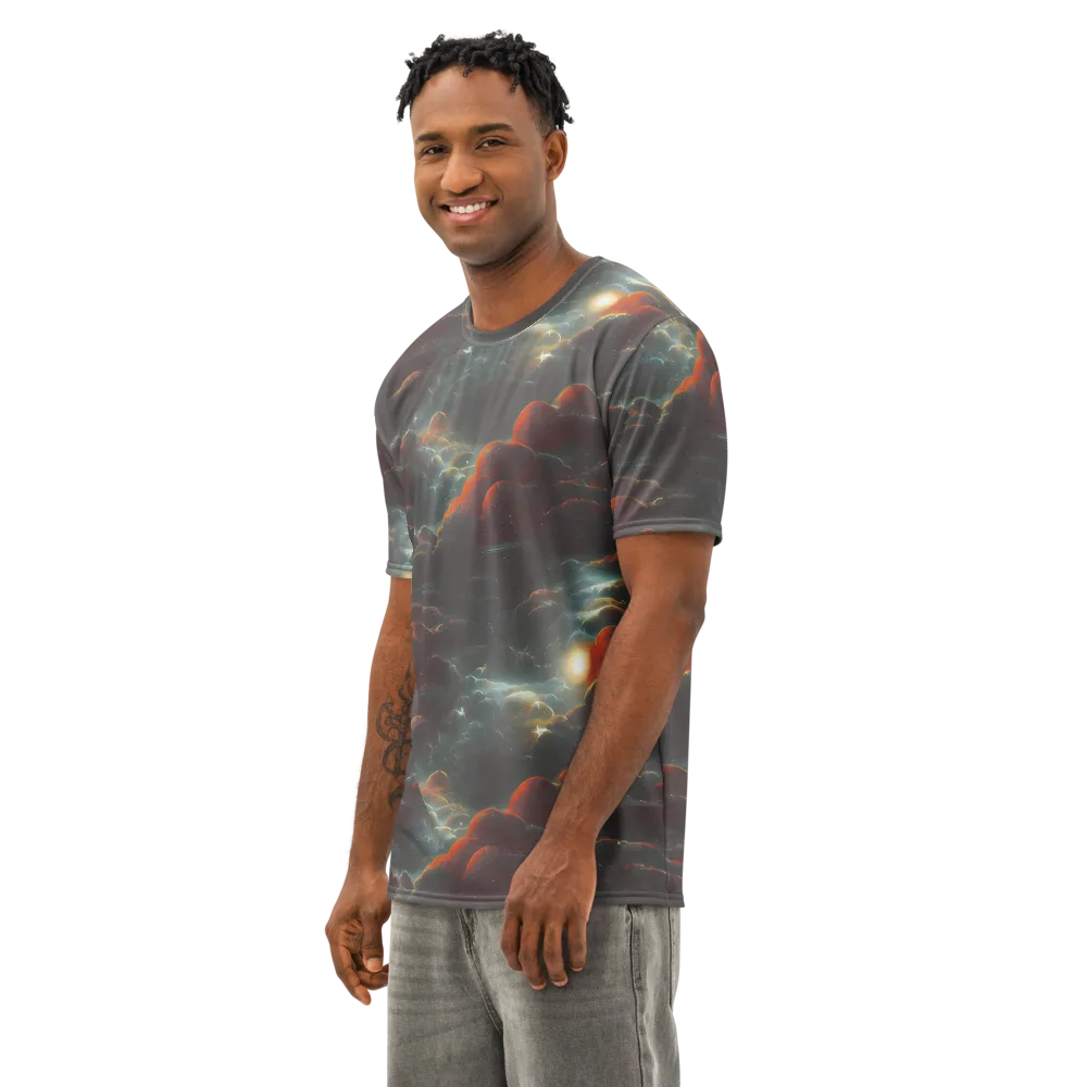 Stellar Highlands on Men's Cotton Crew Neck T-Shirt — Left Front