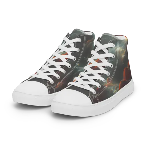 Stellar Highlands on a Women's High Top Canvas Shoes